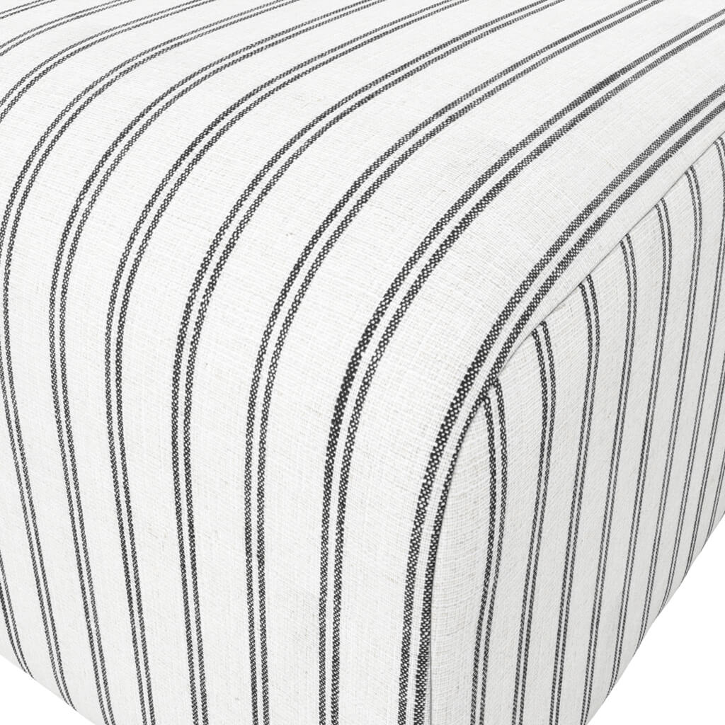 Fairmont Living Ryder Chalk Stripe Pouffe House of Isabella UK