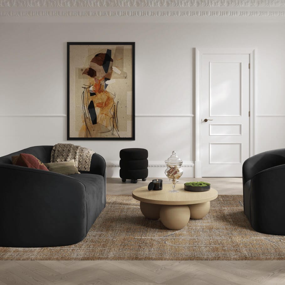 Fairmont Living Zuma Black Sofa House of Isabella UK