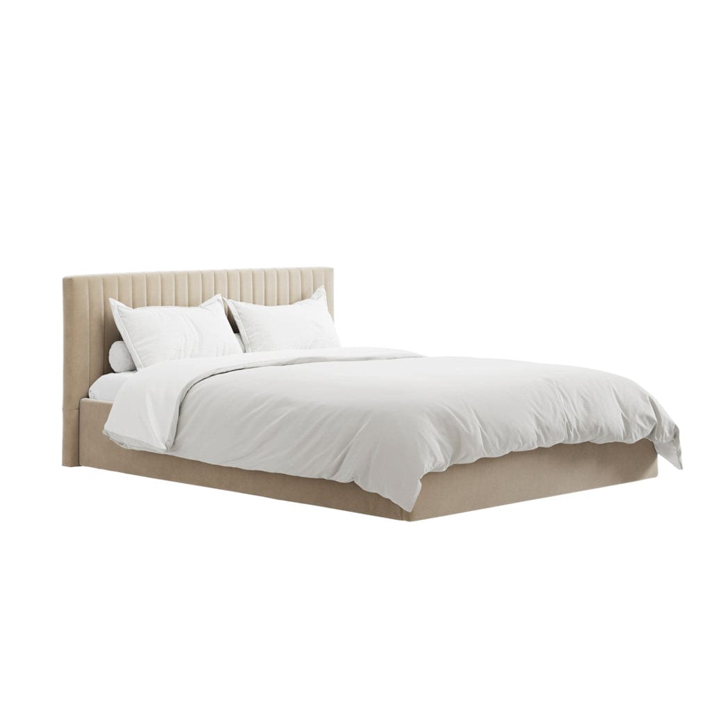 Berlin Beige Double Bed.