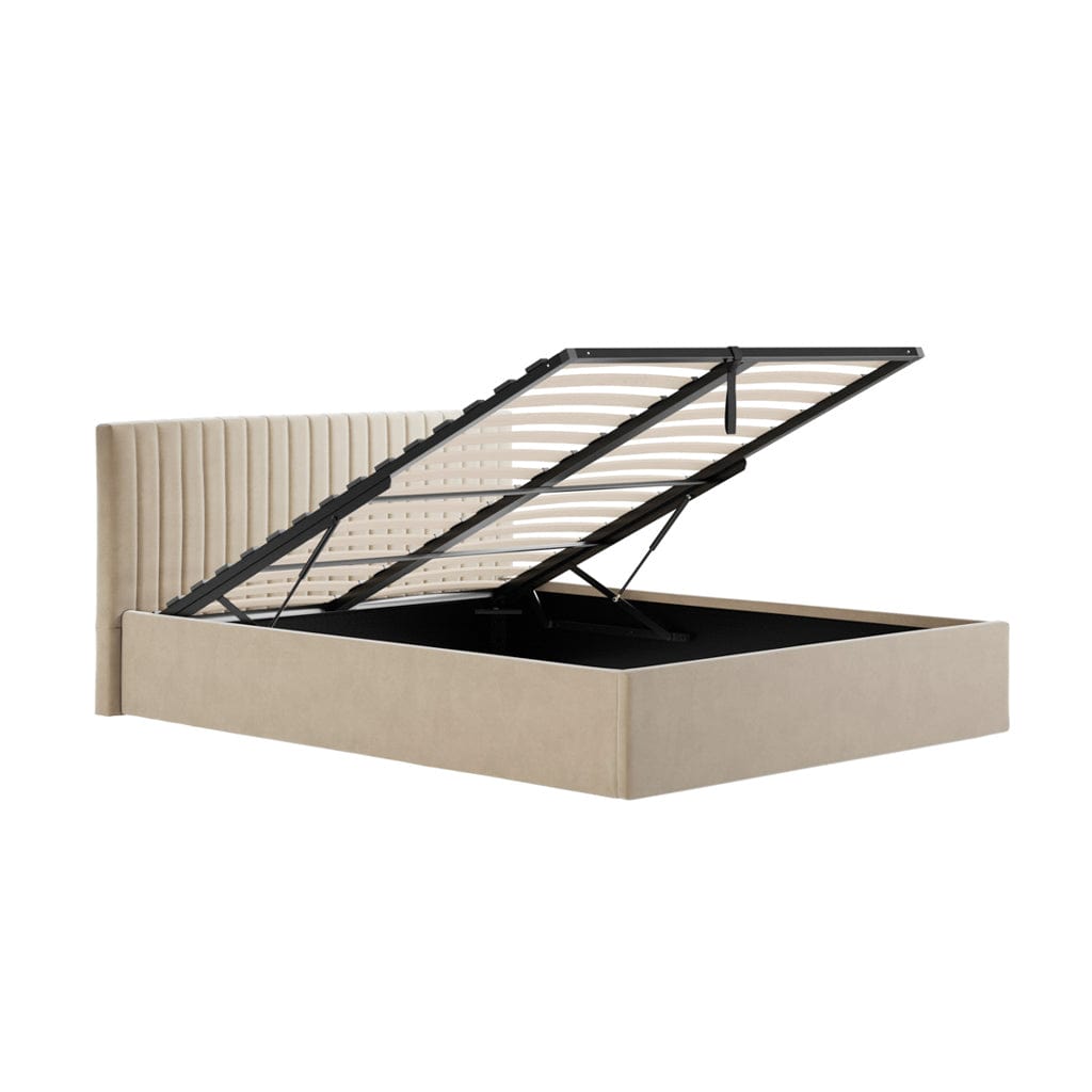 Berlin Beige Double Bed.