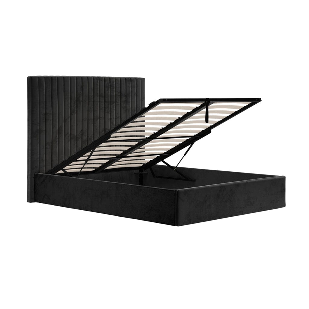 Berlin Black Tall Double Bed.