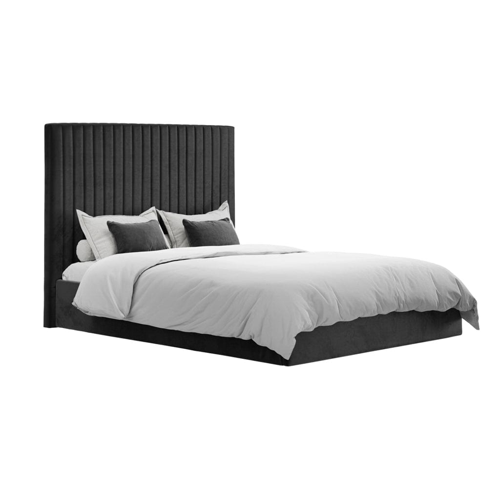 Berlin Black Tall King Bed.