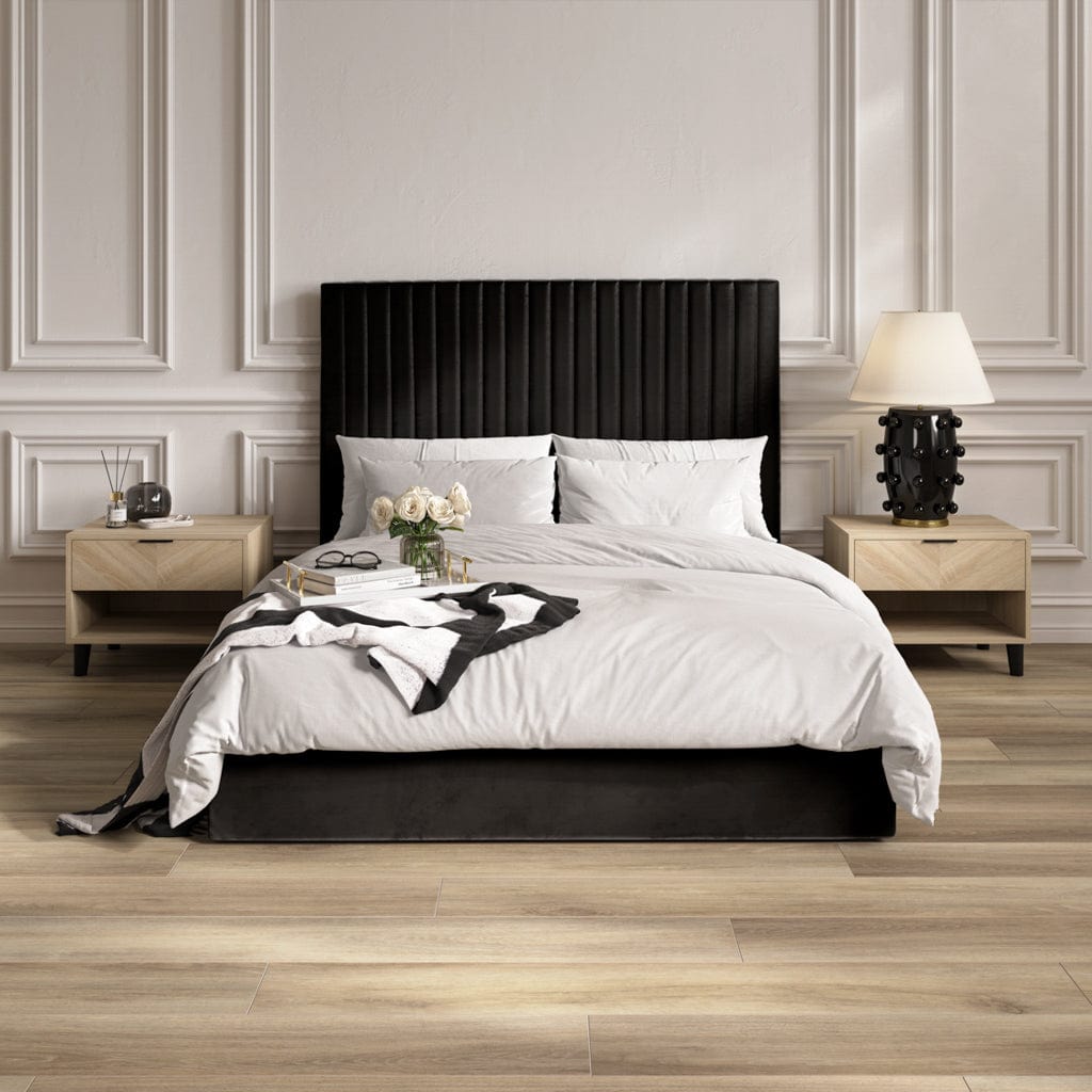 Berlin Black Tall King Bed.