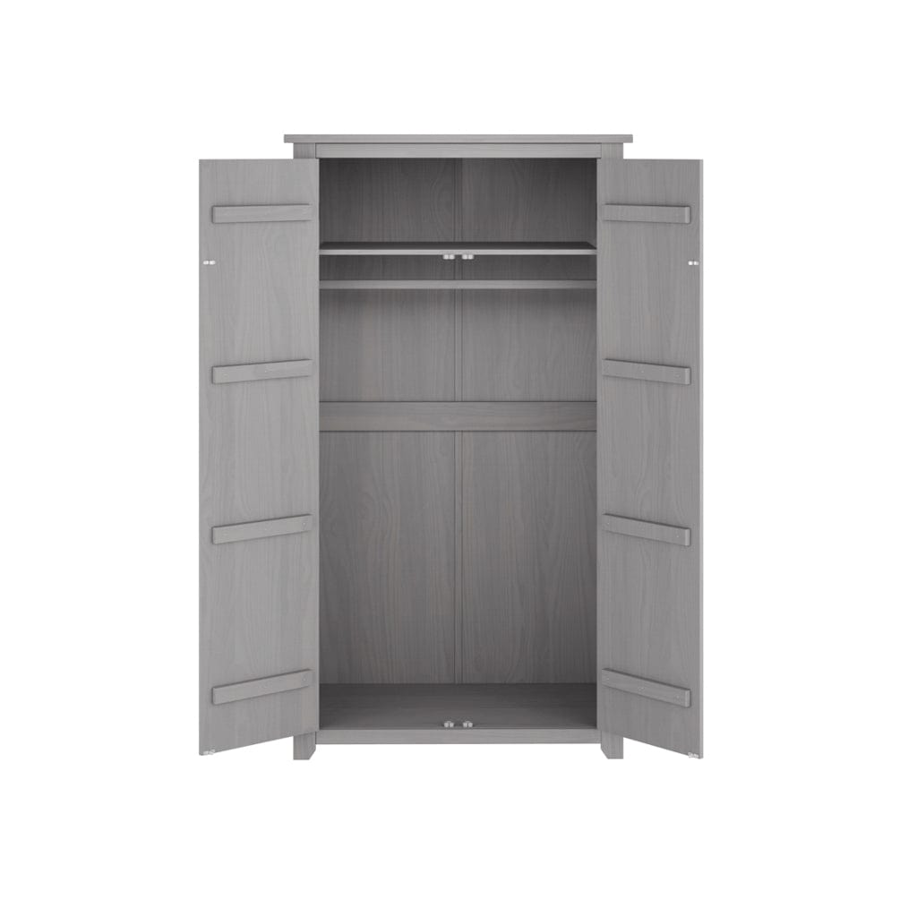 Fairmont Sleeping Havana Grey 2 Door Wardrobe House of Isabella UK