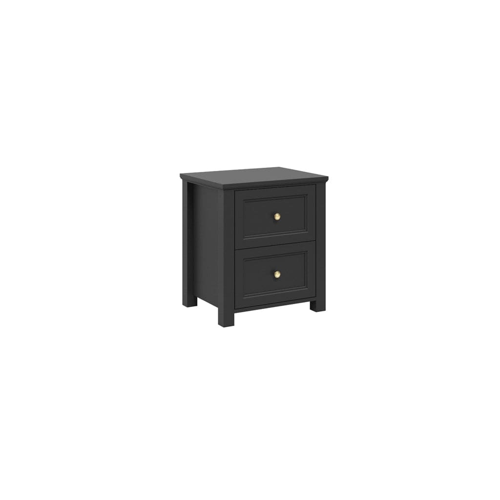 Fairmont Sleeping Ives Black Bedside Cabinet House of Isabella UK