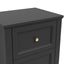 Fairmont Sleeping Ives Black Bedside Cabinet House of Isabella UK