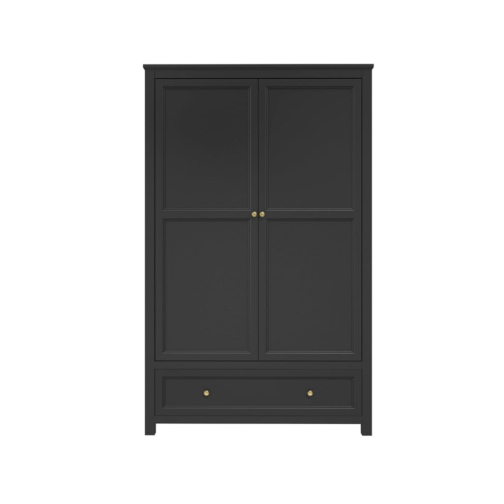 Fairmont Sleeping Ives Black Double Wardrobe House of Isabella UK