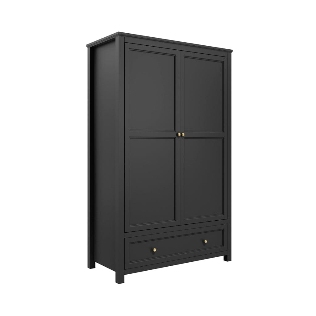 Fairmont Sleeping Ives Black Double Wardrobe House of Isabella UK