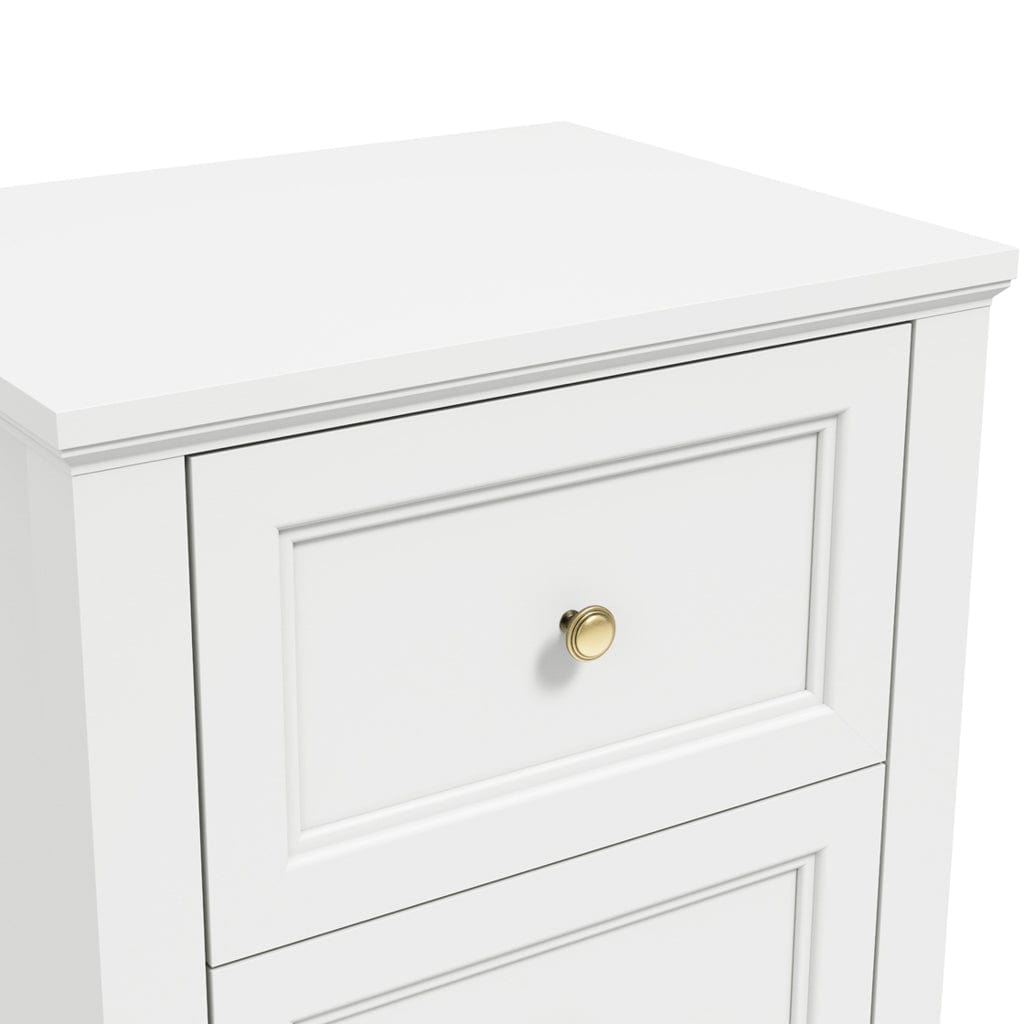 Fairmont Sleeping Ives White Bedside Cabinet House of Isabella UK