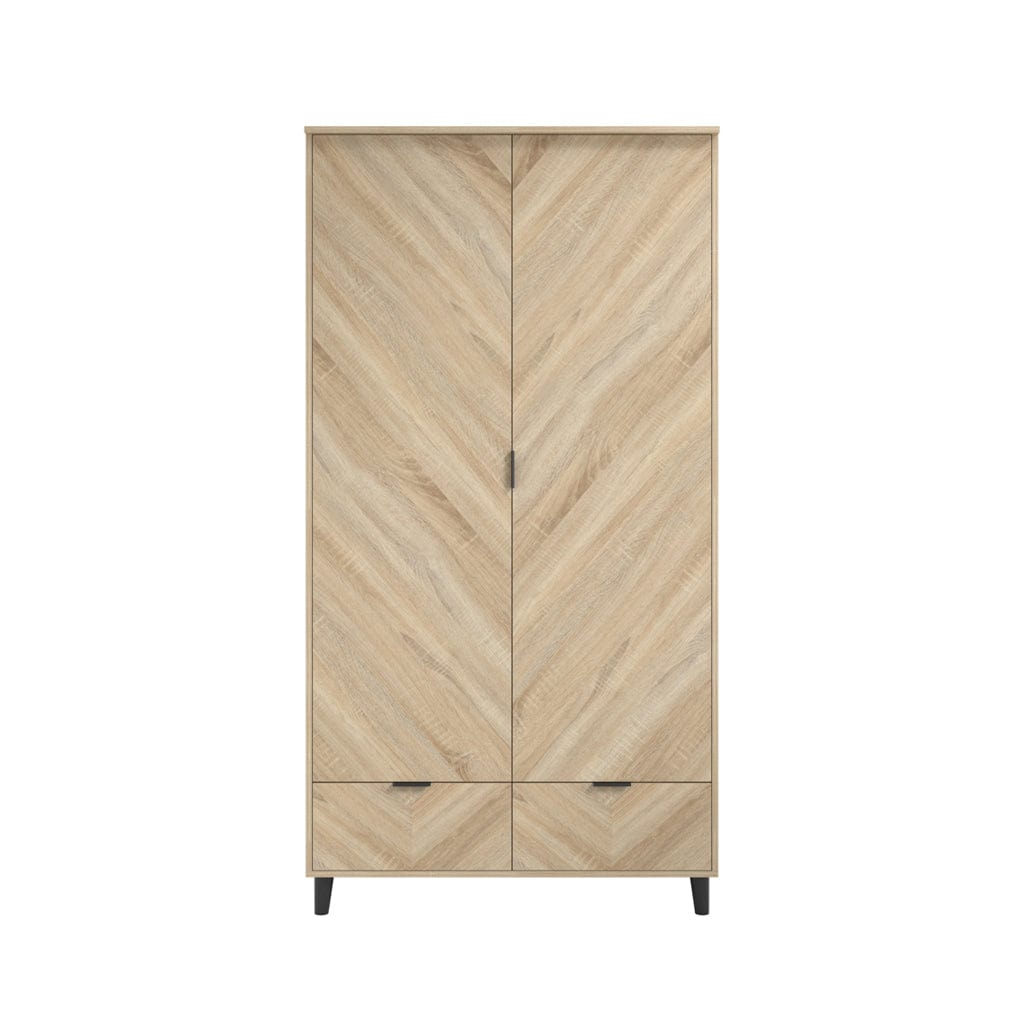 Fairmont Sleeping Stockhom Chevron Single Wardrobe House of Isabella UK