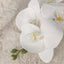 Faux White Orchid Single Stem Floral