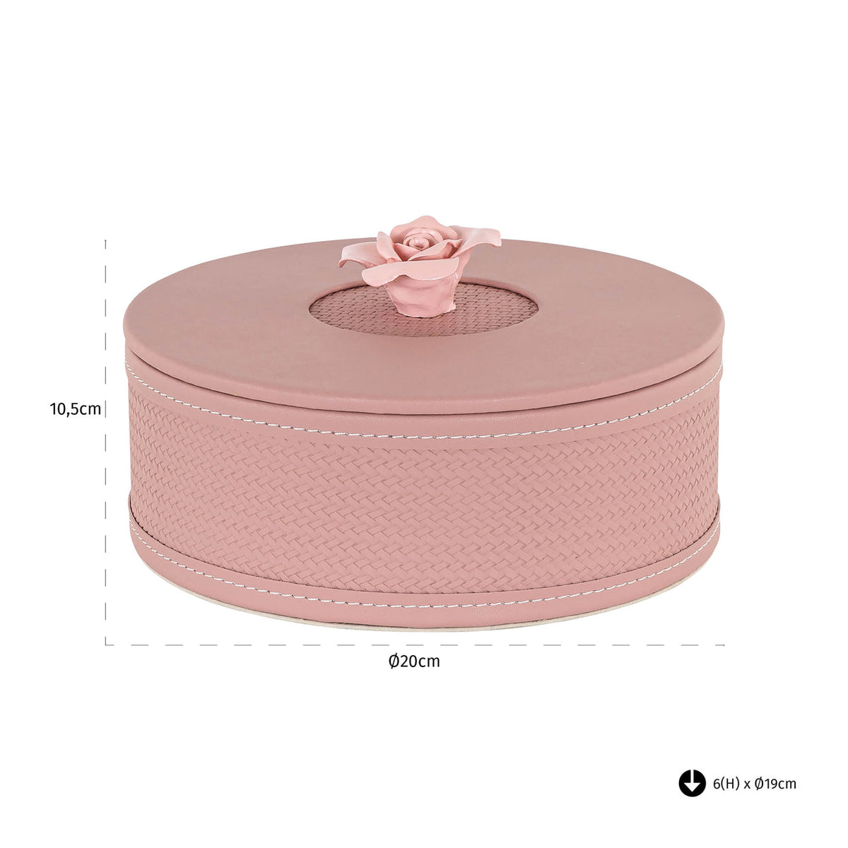 Storage box Mary pink small