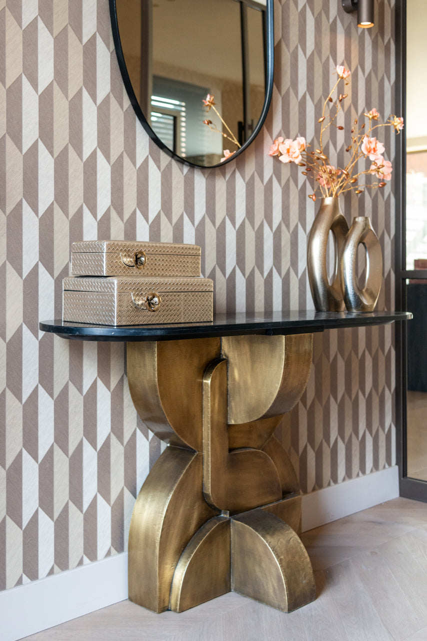 Vase Alma brushed gold small