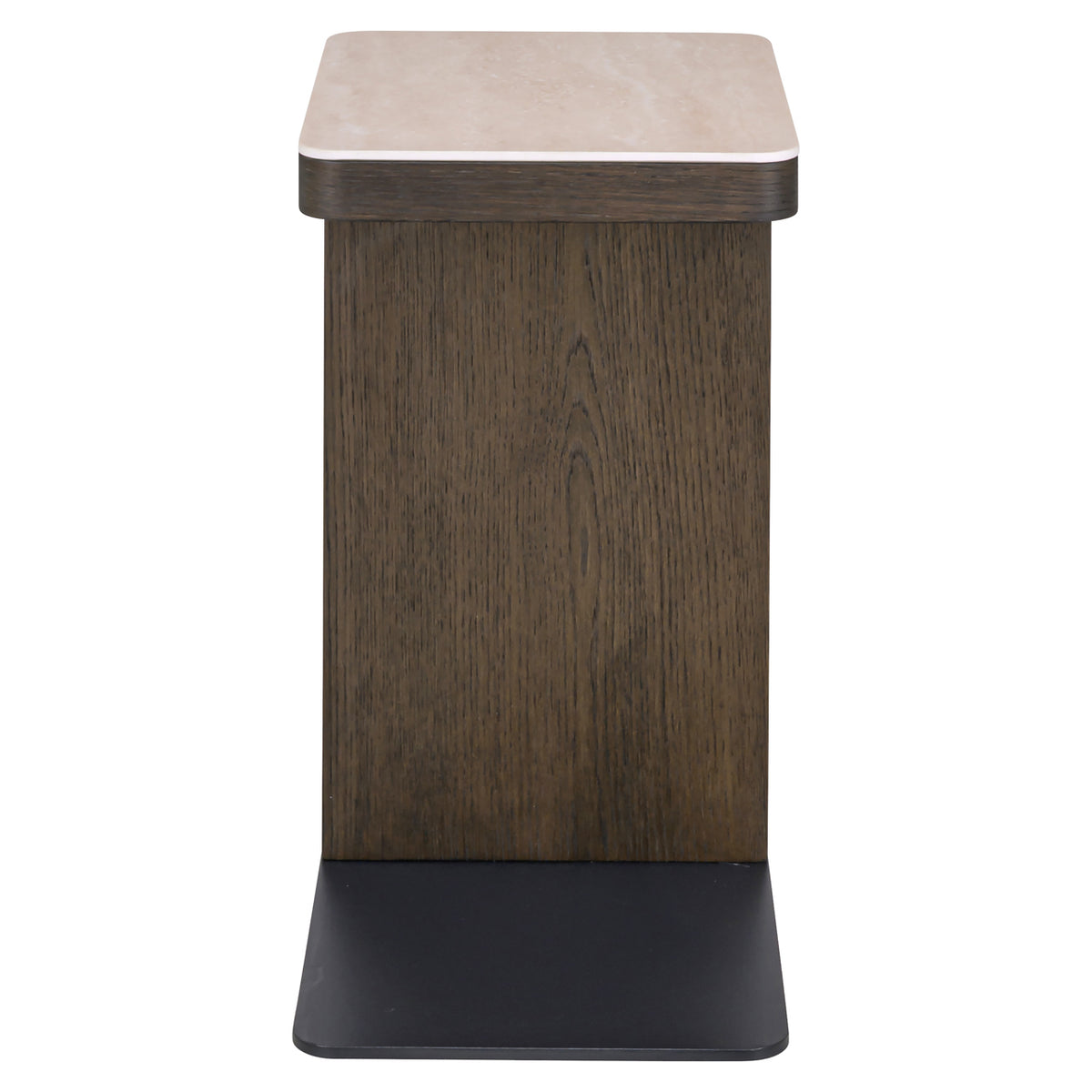Sofa side table Nando brown