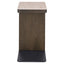 Sofa side table Nando brown