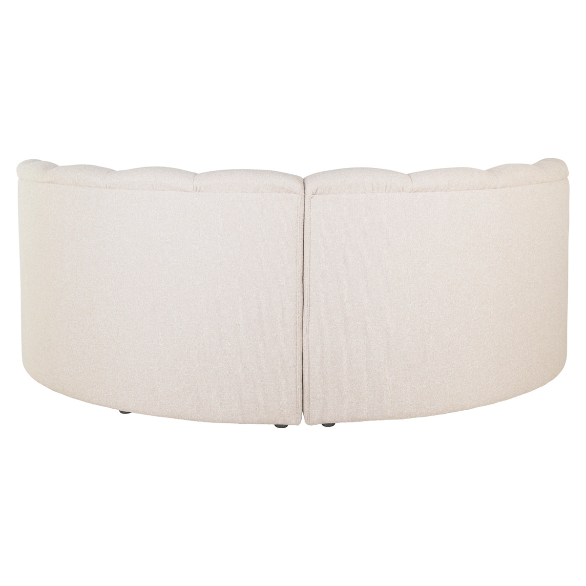 Dining bench Landmark lodge desert round - fully upholstered (Set of 2)
