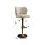 Bar stool Amely natural softweave swivel