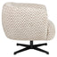 Lounge chair Estelle sand chevron swivel