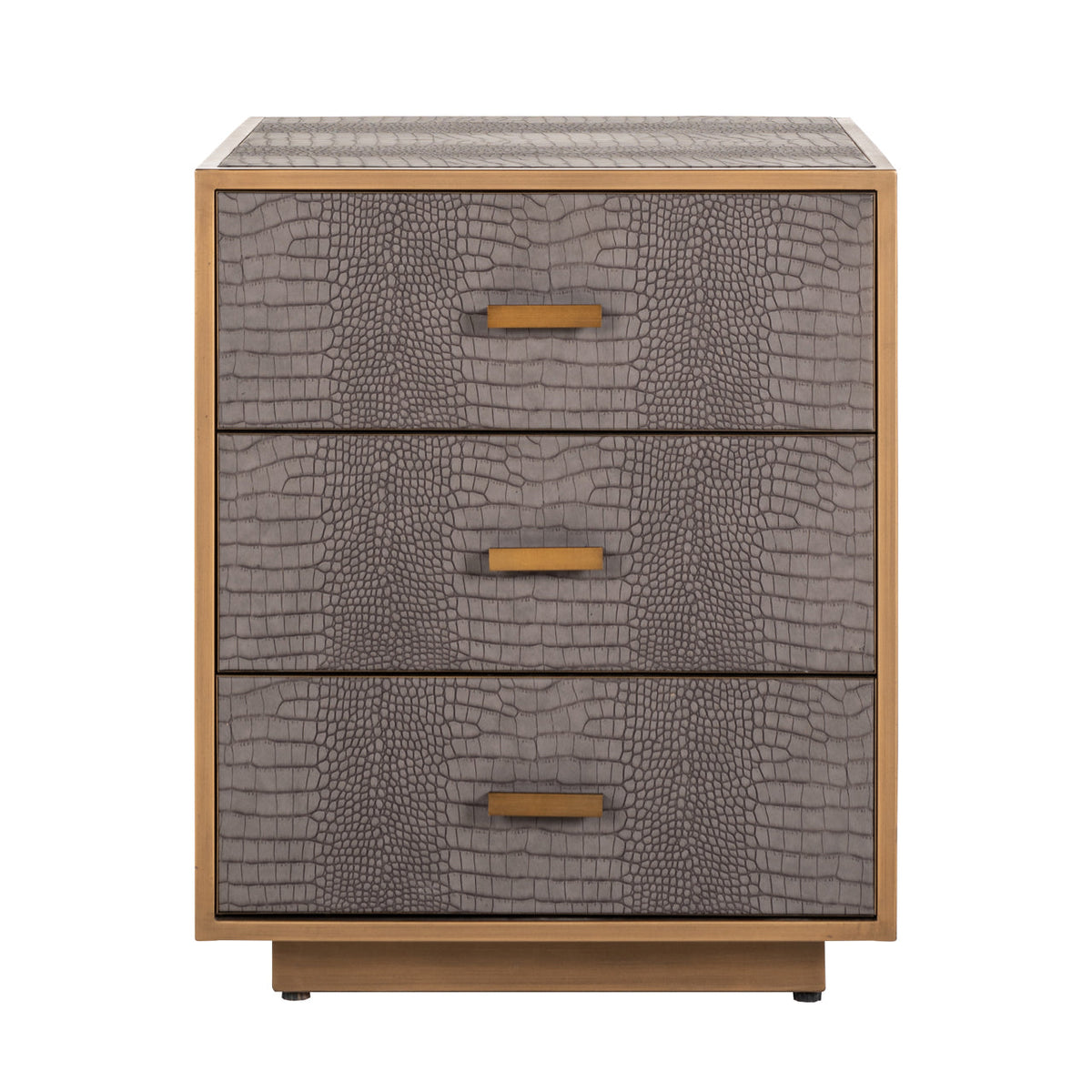 Multi drawer cabinet Classio brushed gold 