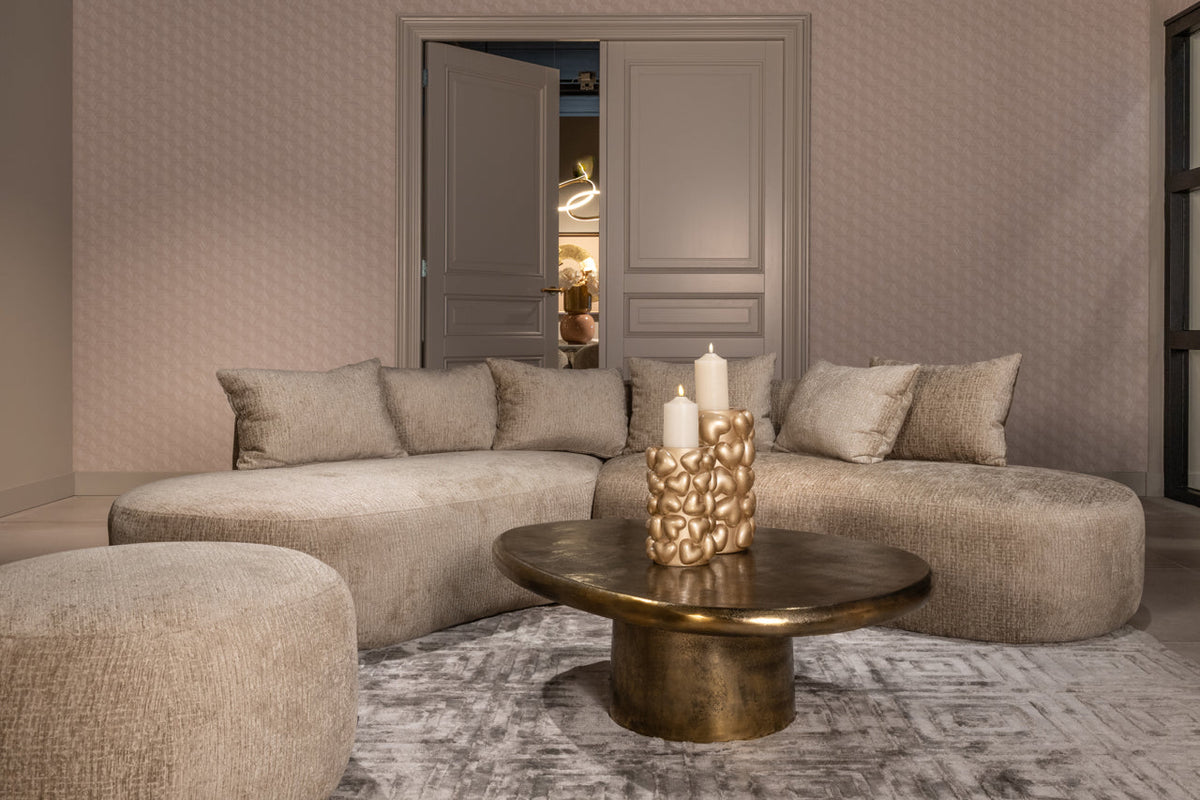 Candle holder Anne gold small