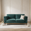 Mickey 2 Seat Sofa- Emerald Green