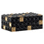 Storage box Velicia black/gold