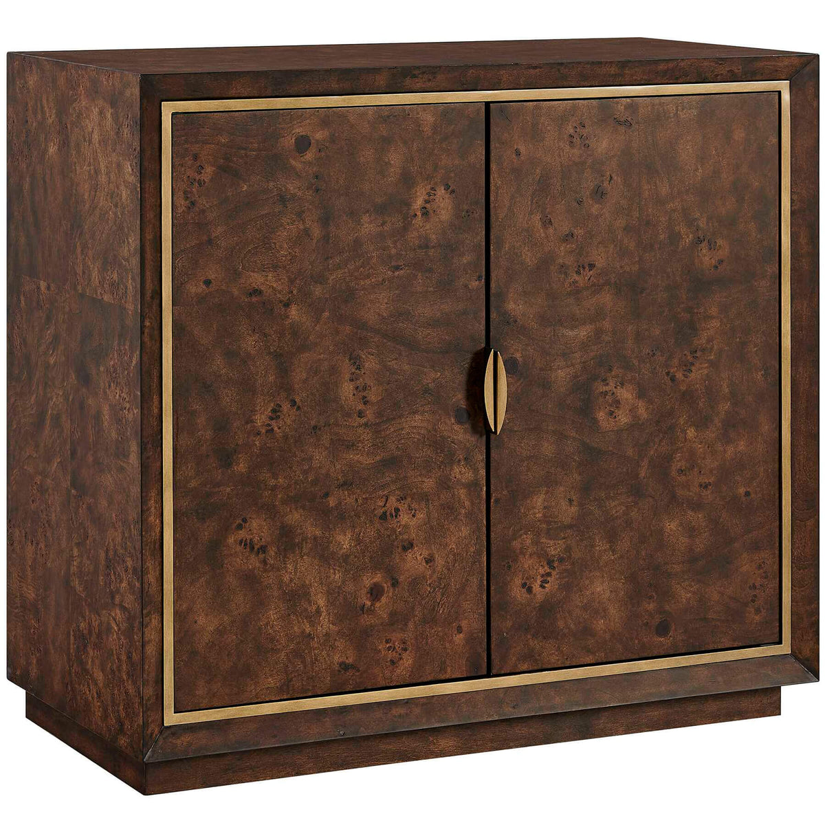 Flores Burl Wood 2 Door Cabinet
