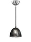 Franklite Lighting 180mm Black Crackle Glass House of Isabella UK
