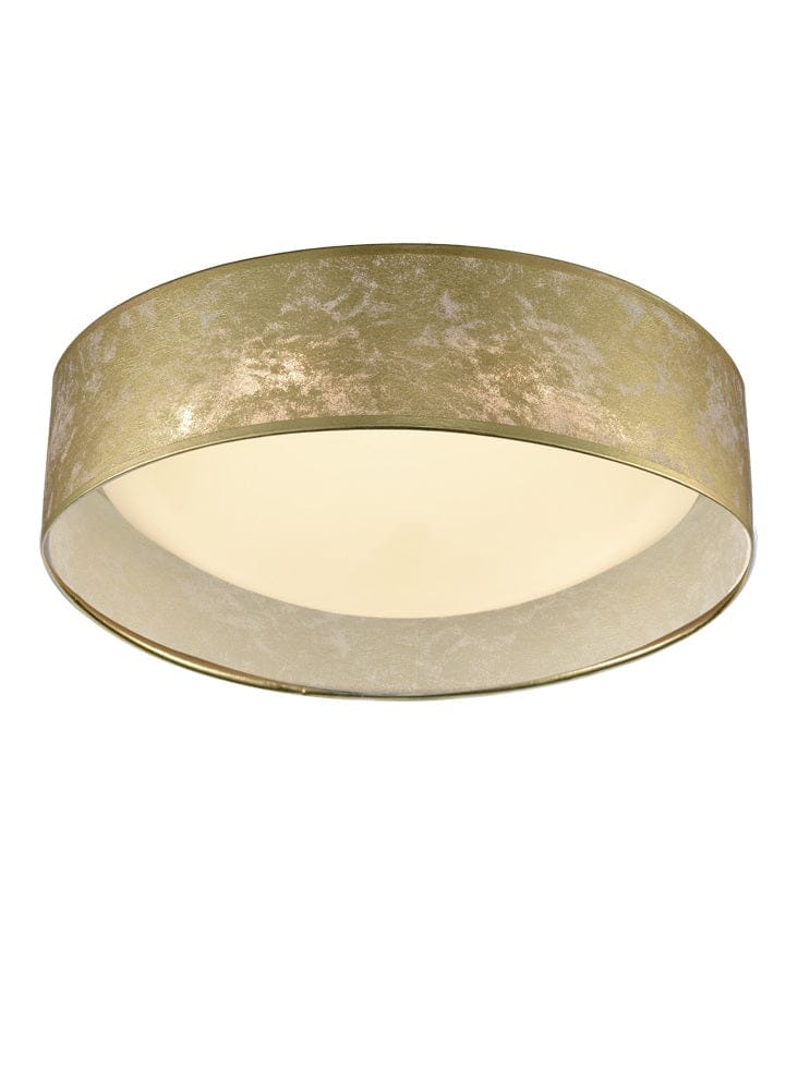 Franklite Lighting Acrylic Ceiling Fitting with Gold Shade House of Isabella UK