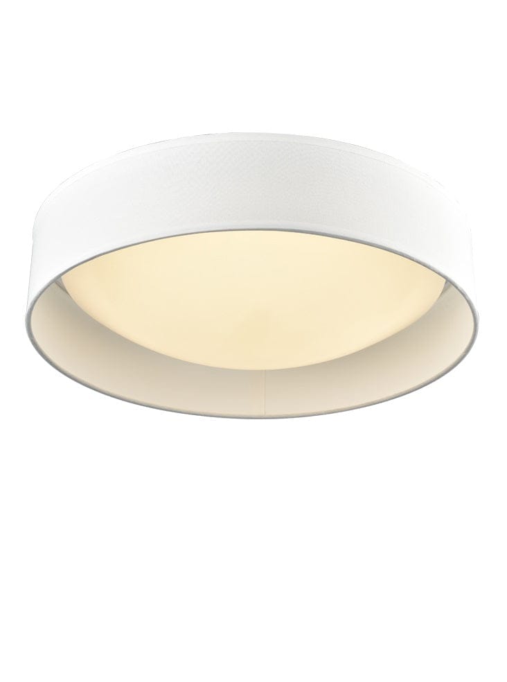 Franklite Lighting Acrylic Flush Fitting with Cream Shade House of Isabella UK