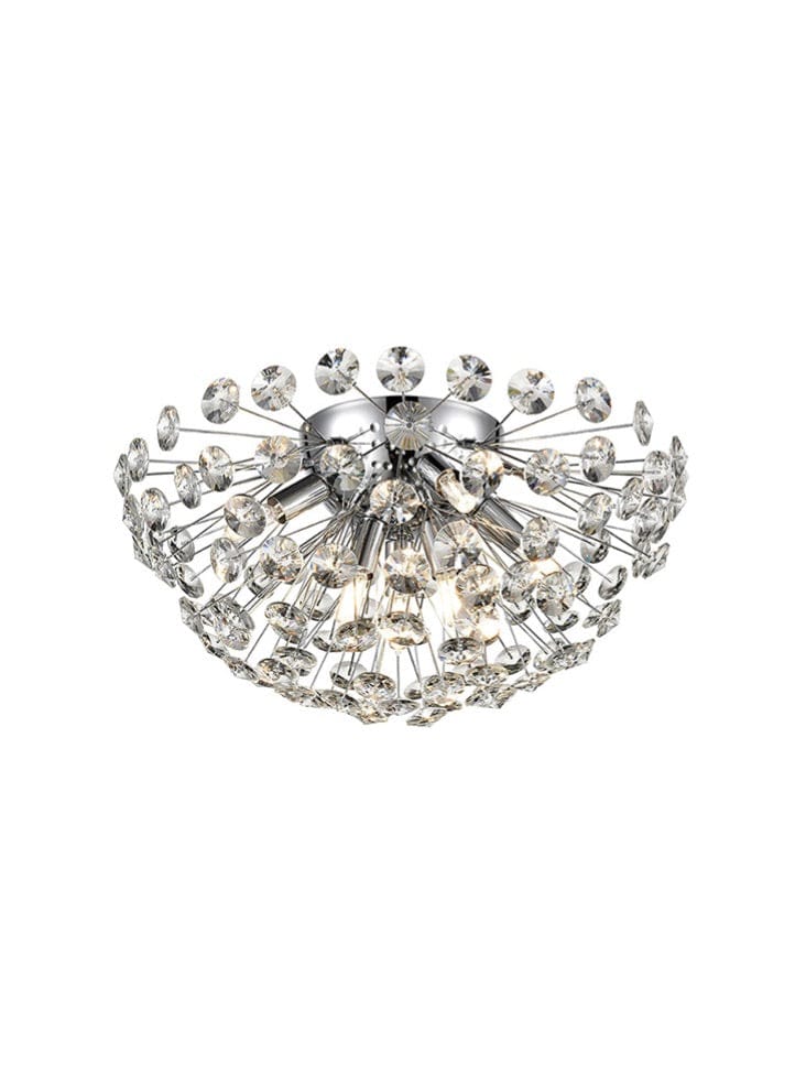 Franklite Lighting Allium Med Crystal Flush House of Isabella UK