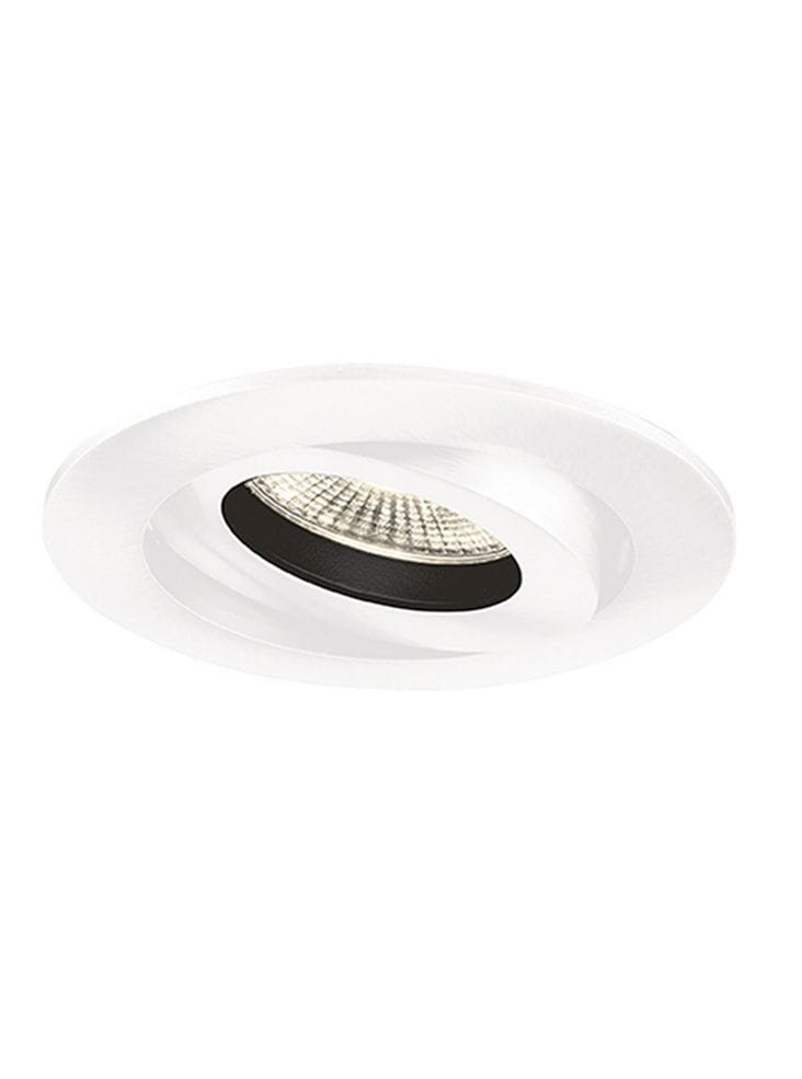 Franklite Lighting An adjustable die-cast LED recessed luminaire with a citizen light source and interchangeable aluminium bezel - White House of Isabella UK