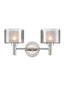 Franklite Lighting Argento 2lt Wall Light in Satin Nickel House of Isabella UK