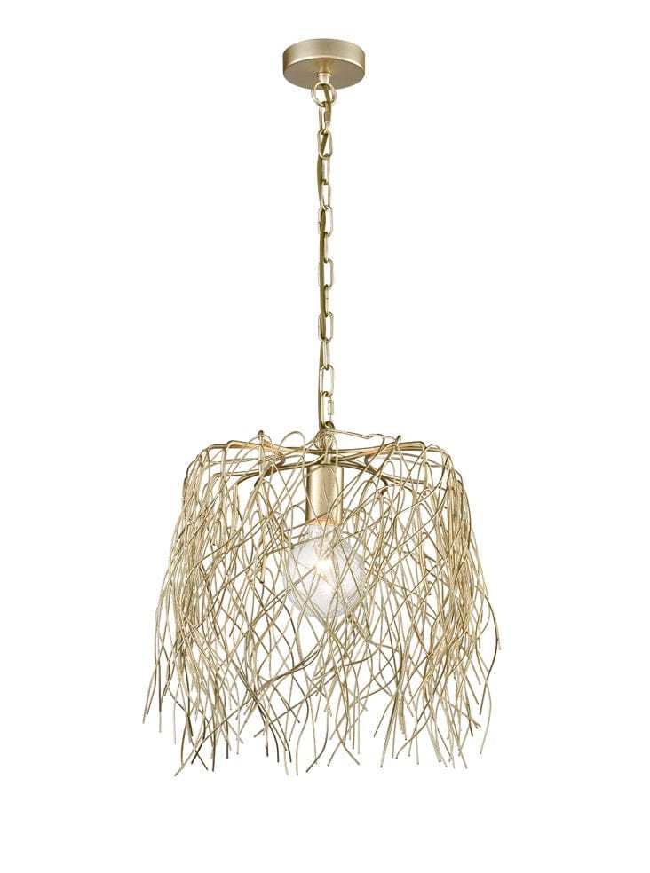 Franklite Lighting Aspen Large 1 light Pendant - Gold Colour House of Isabella UK
