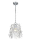 Franklite Lighting Aspen Small 1 light Pendant - Silver Colour House of Isabella UK