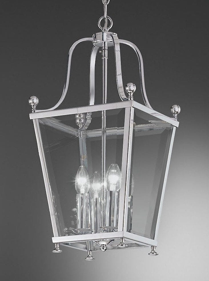 Franklite Lighting Atrio 4 light Lantern - Chrome House of Isabella UK