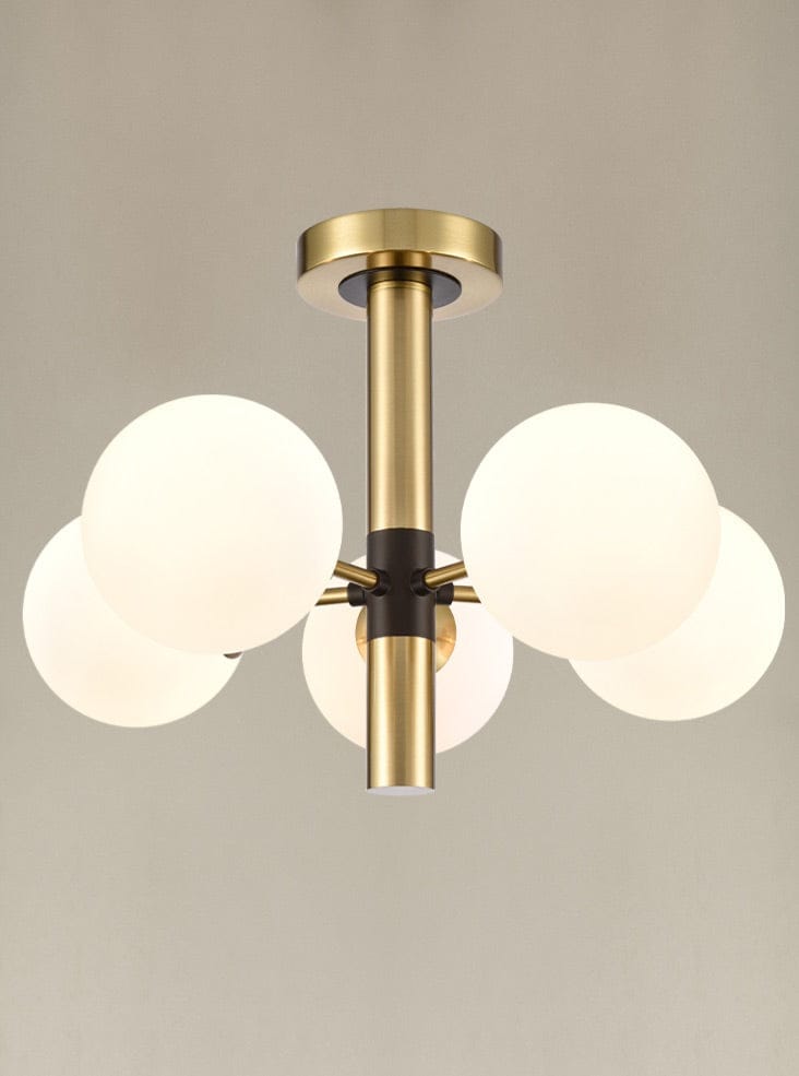 Franklite Lighting Axle 5lt Semi Flush Fitting House of Isabella UK