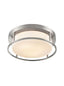 Franklite Lighting Blaine Satin Nickel 300mm Flush Ceiling Fitting House of Isabella UK