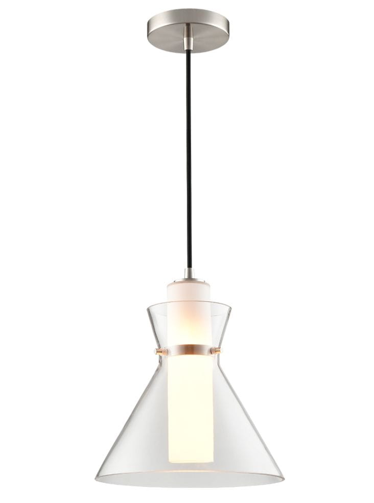 Franklite Lighting Bliss Pendant satin nickel House of Isabella UK