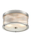 Franklite Lighting Bonham Satin Nickel Flush Ceiling Fitting House of Isabella UK