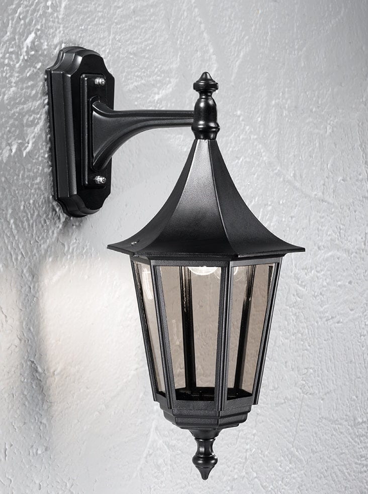 Franklite Lighting Boulevard Wall Bracket (D own) - Black House of Isabella UK