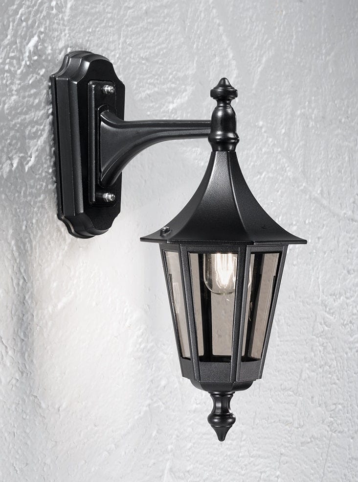 Franklite Lighting Boulevard Wall Bracket (D own) - Black House of Isabella UK