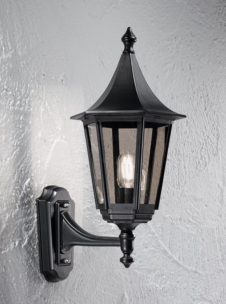 Franklite Lighting Boulevard Wall Bracket (U p) - Black House of Isabella UK