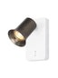 Franklite Lighting Broadway 1lt Spotlight Matt White with Bronze Sleeve House of Isabella UK