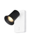 Franklite Lighting Broadway 1lt Spotlight Matt White with Matt Black Sleeve House of Isabella UK
