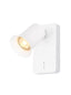 Franklite Lighting Broadway 1lt Spotlight Matt White with Matt White Sleeve House of Isabella UK