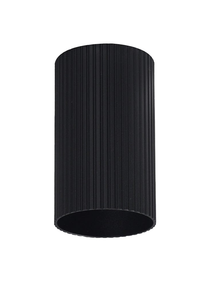 Franklite Lighting Broadway sleeve - black ribbed House of Isabella UK
