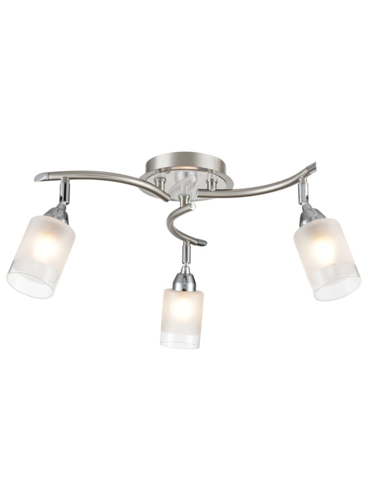 Franklite Lighting Campani 3lt Fitting - Chrome / Satin Nickel House of Isabella UK