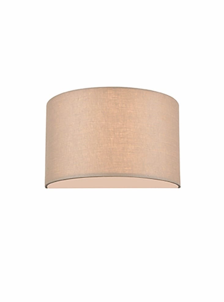 Franklite Lighting Casey flush half shade wall light - Beige House of Isabella UK