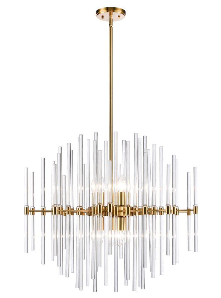 Franklite Lighting Celestial 10lt Pendant - Brass House of Isabella UK